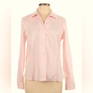 Vintage Anne Klein Button-Up Blouse, Pink, Size Large